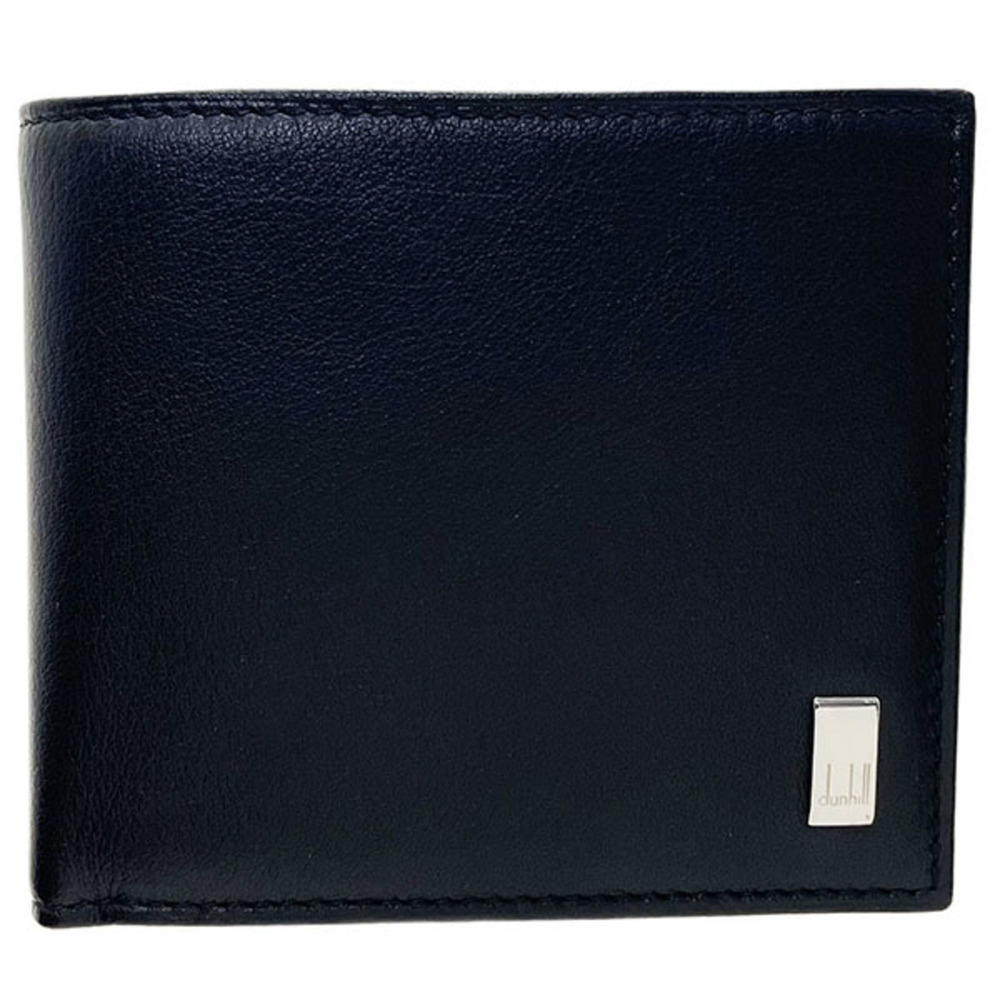 Dunhill Sidecar Bi-fold Wallet, Leather, Black, QD3070A, Men's, Unused, TT-17212